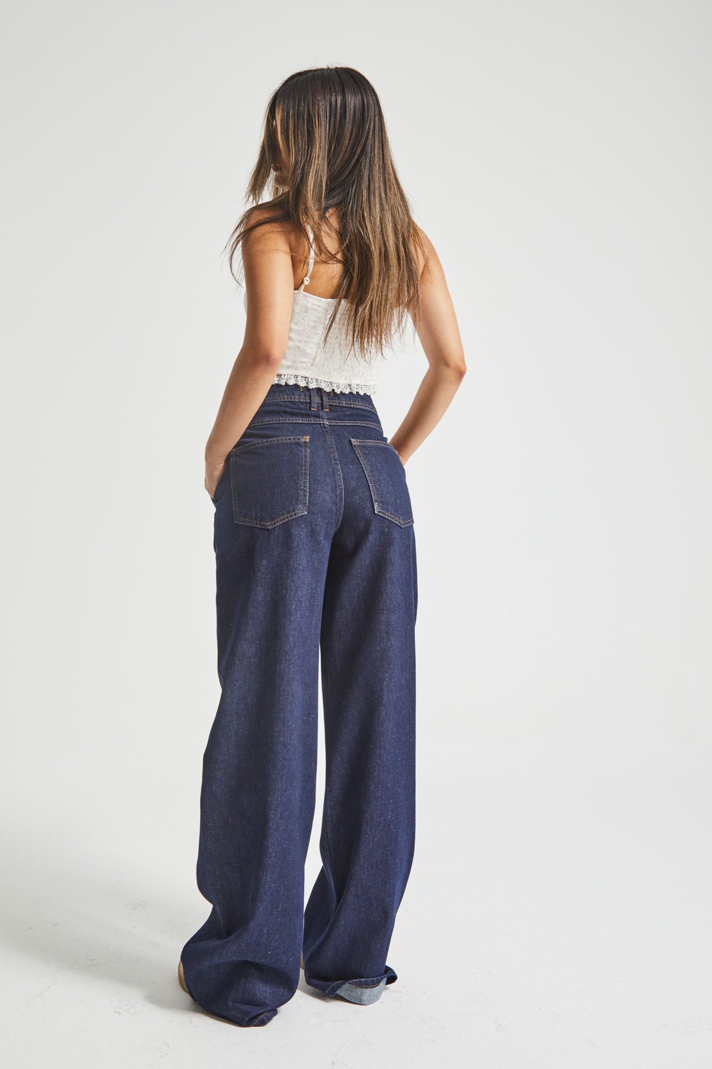 LILLIAN HIGH RISE WIDE LEG JEANS