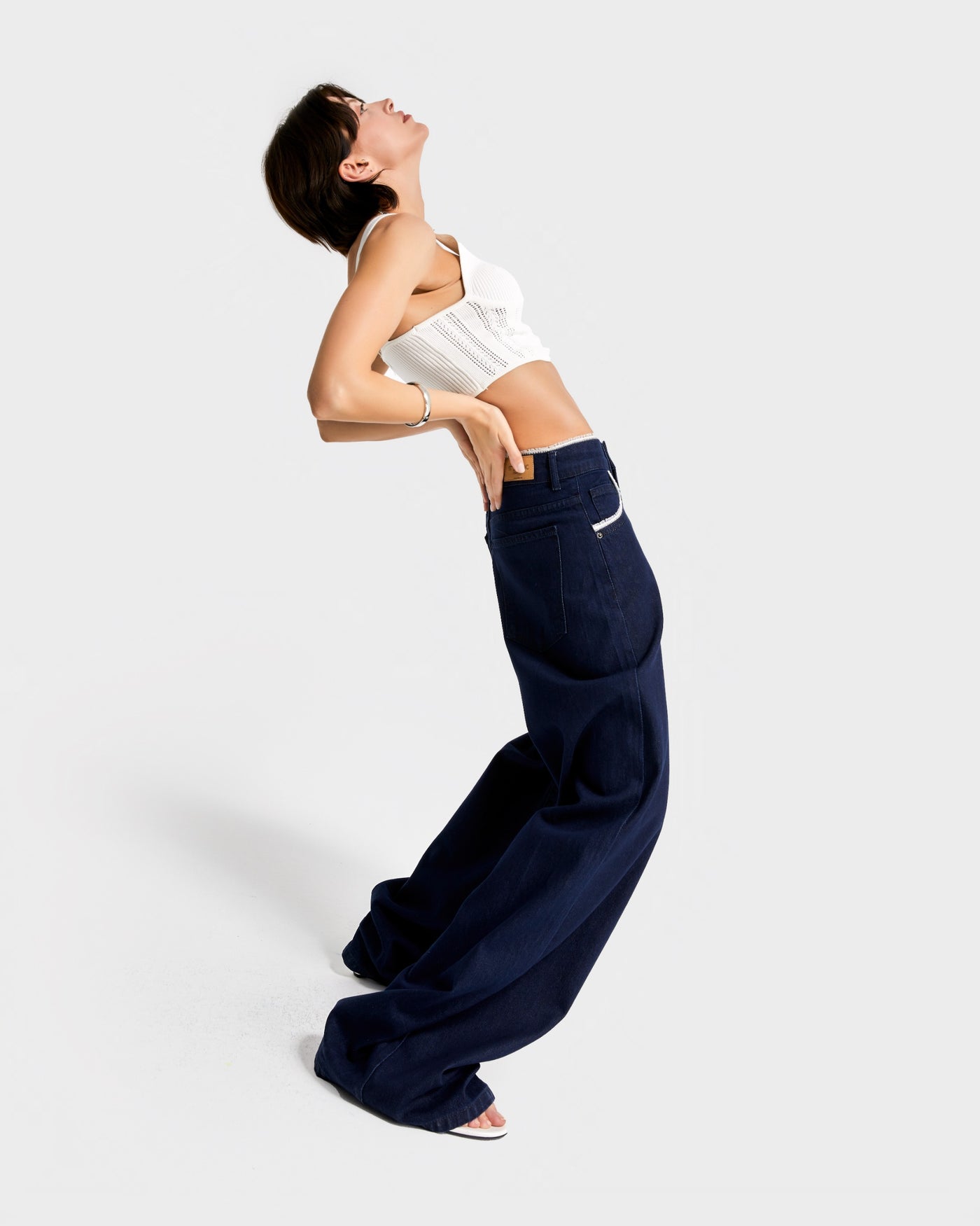 SOPHIA LOW RISE WIDE LEG JEANS