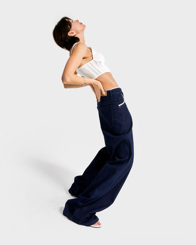 SOPHIA LOW RISE WIDE LEG JEANS