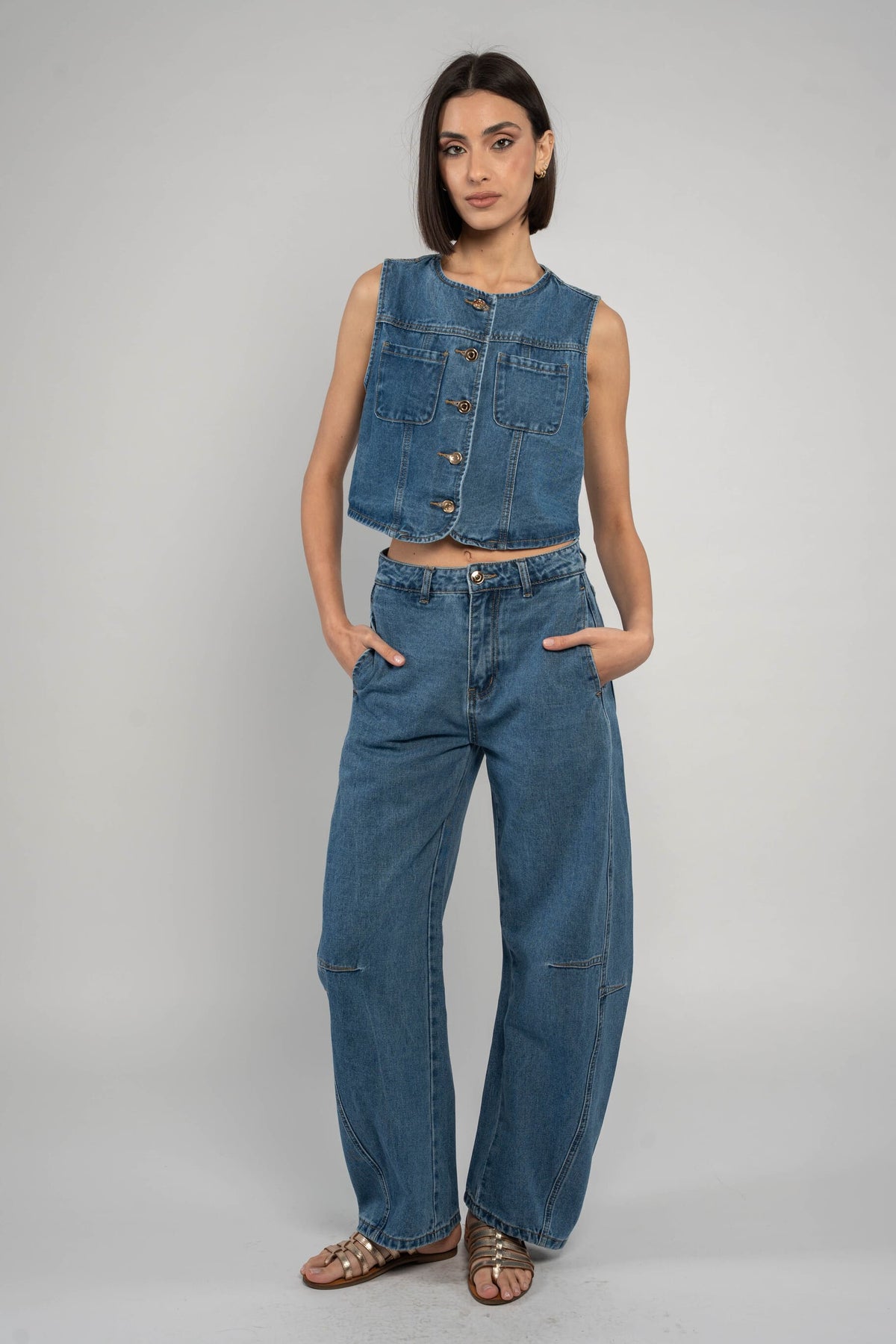 Jean Matching Set SELENA DENIM MATCHING SET – bleumarin
