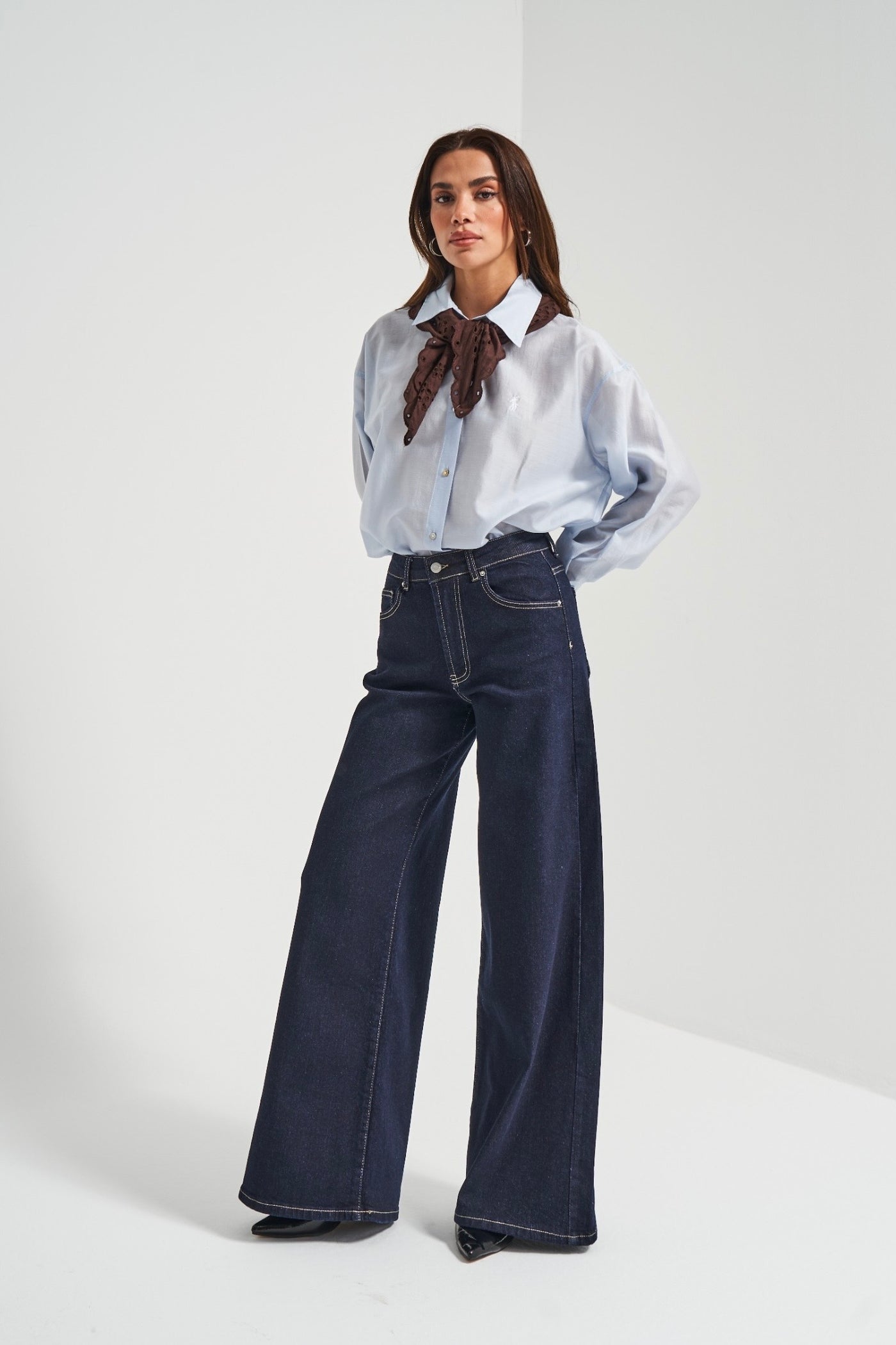 JOSIE HIGH RISE WIDE LEG JEANS