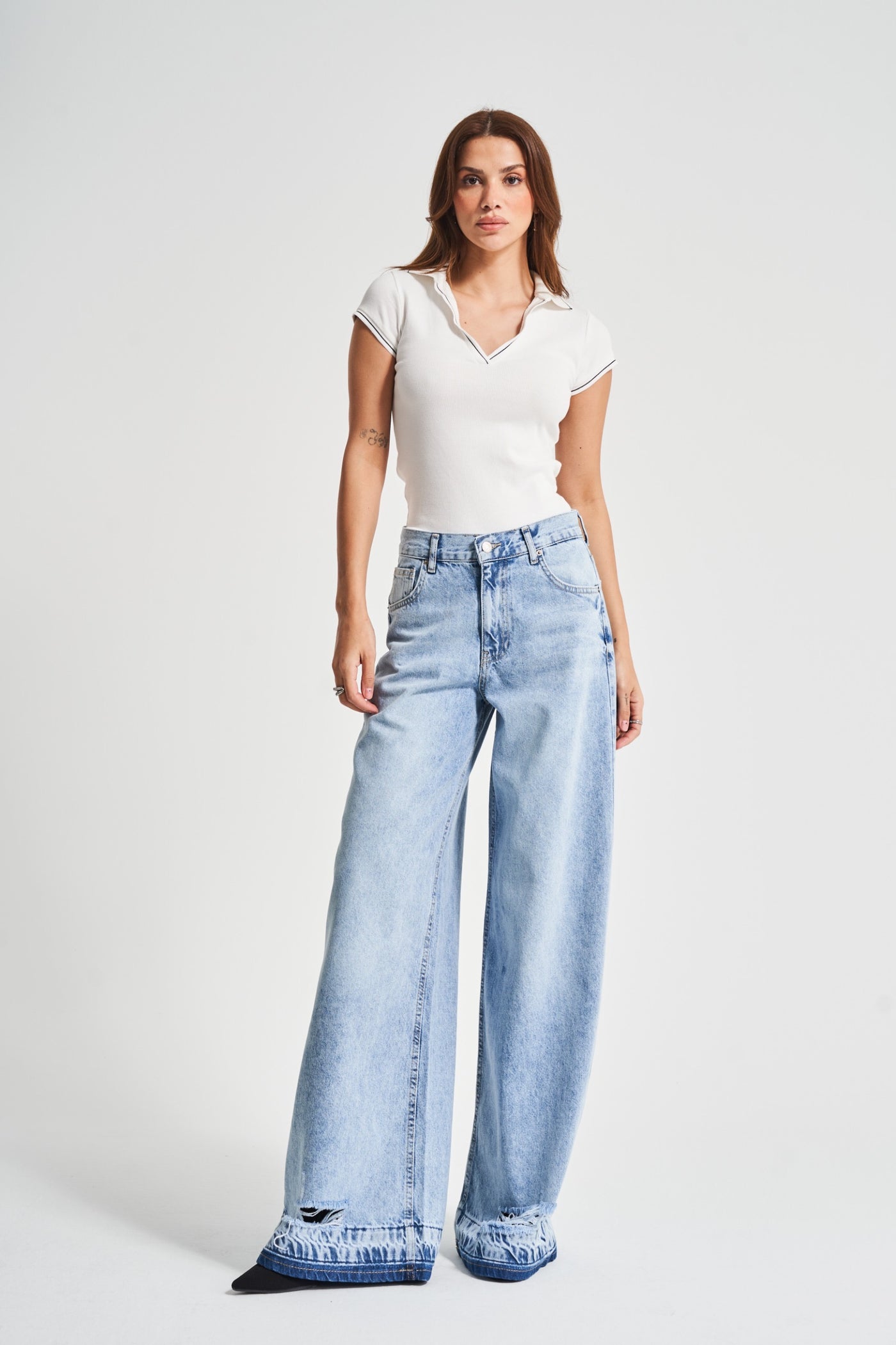 Zemira Wide-Leg High-Waist Jeans