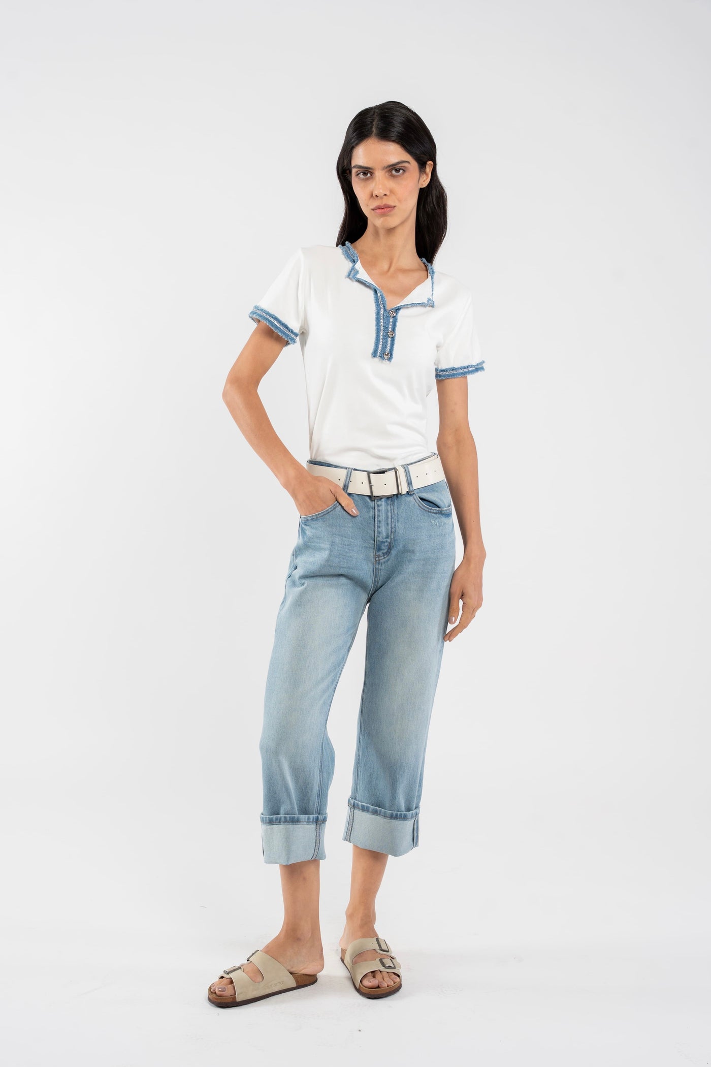 OLIANA JEANS WITH BELT