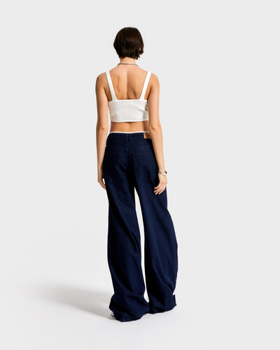 SOPHIA LOW RISE WIDE LEG JEANS