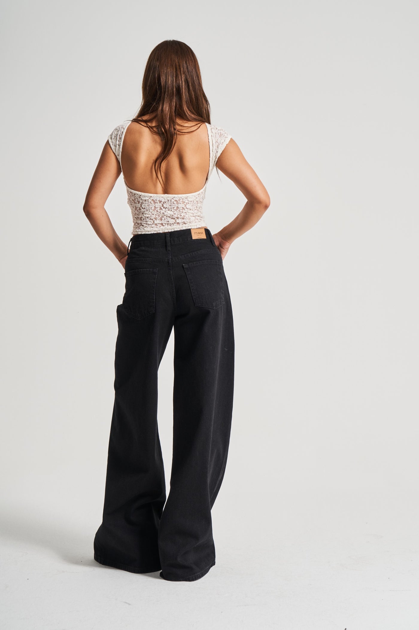 ELORA MID RISE WIDE LEG JEANS