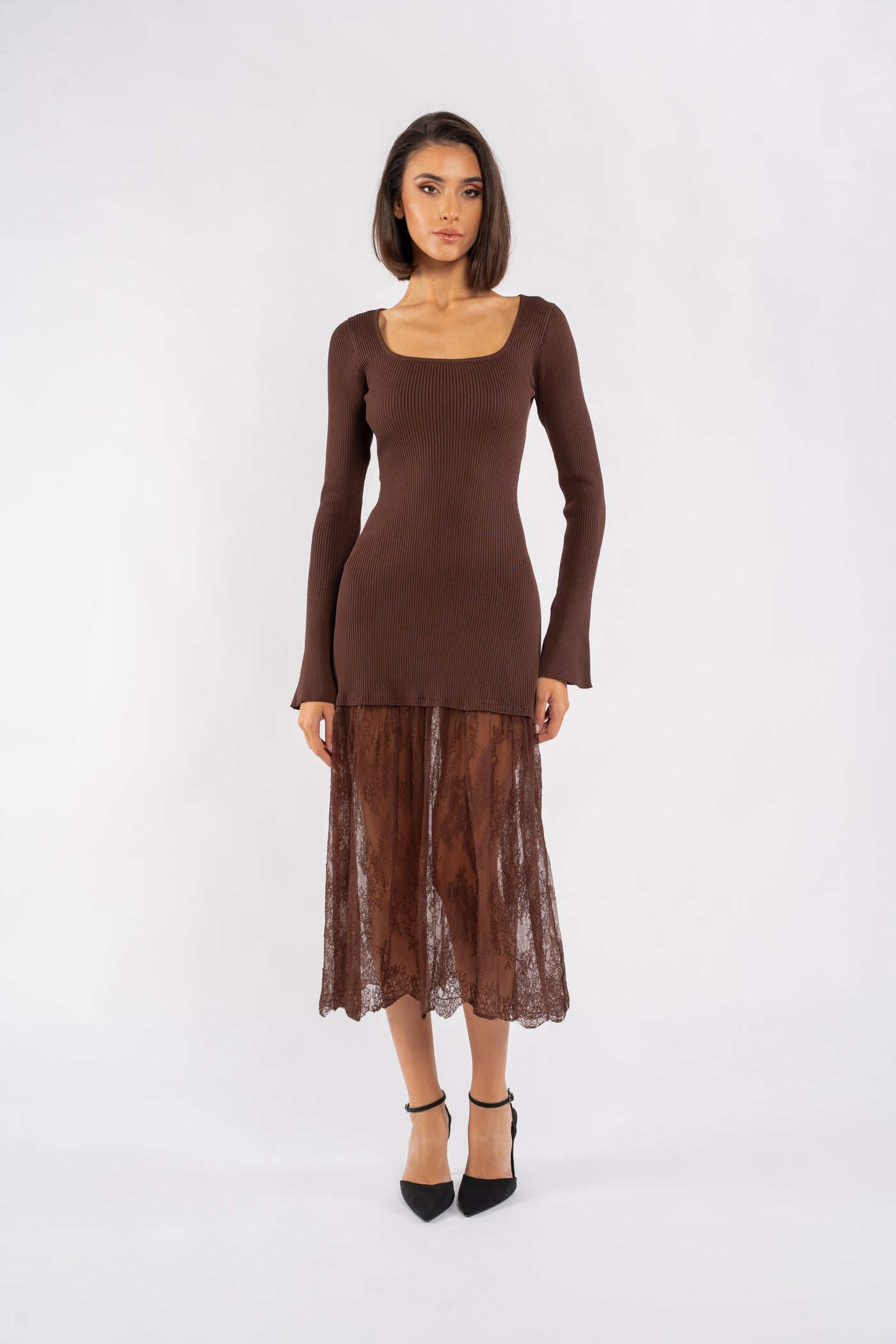 ALIX KNIT MIDI DRESS