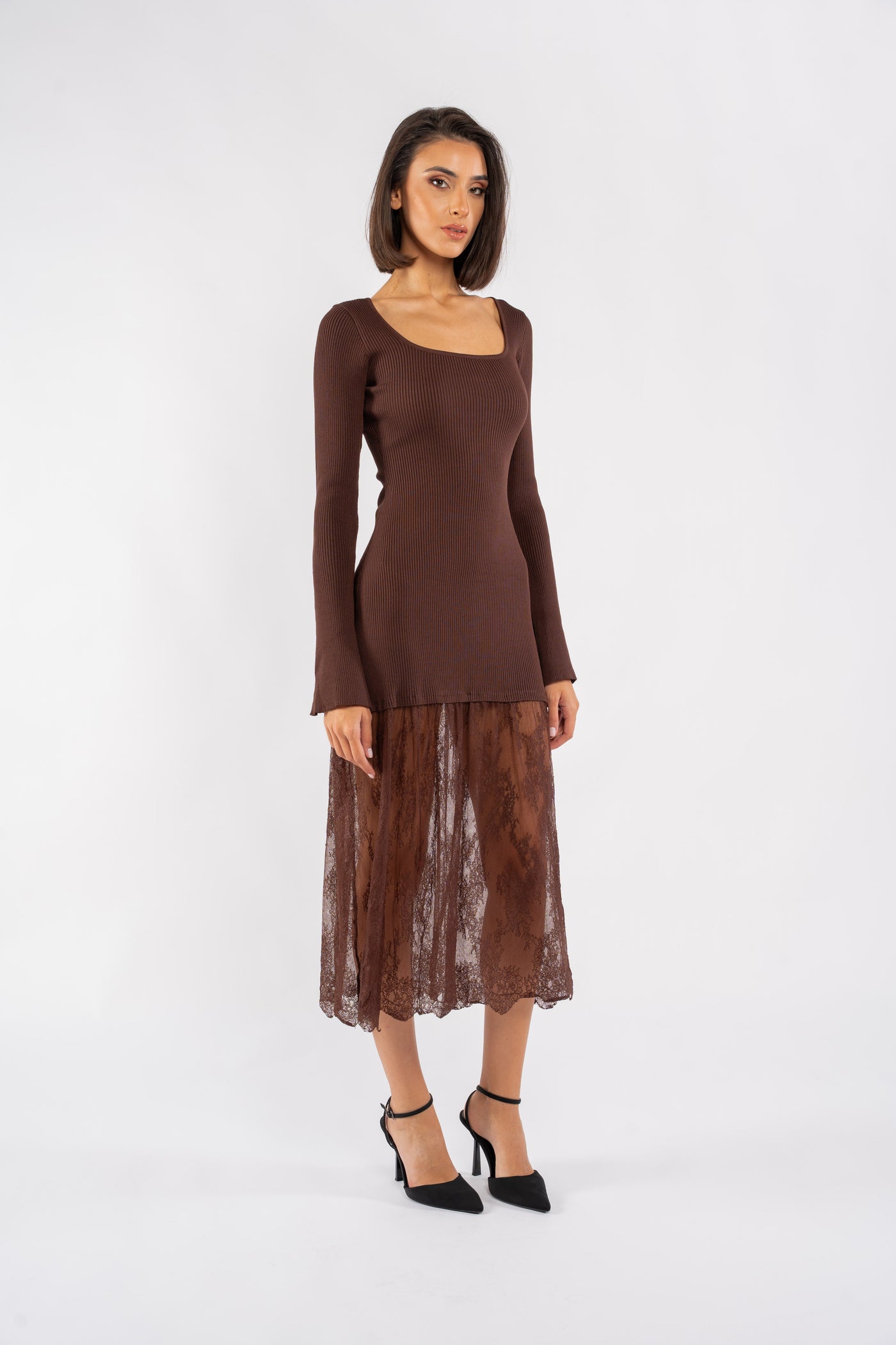 ALIX KNIT MIDI DRESS