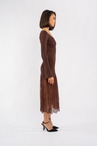 ALIX KNIT MIDI DRESS