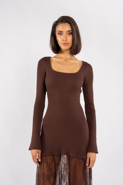 ALIX KNIT MIDI DRESS