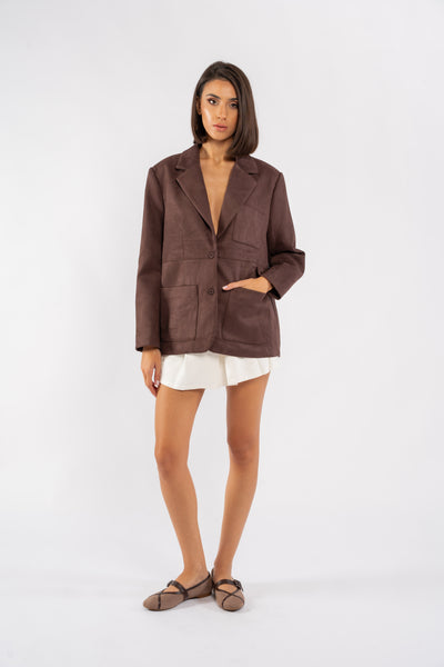 ÉLISE SUEDE BLAZER