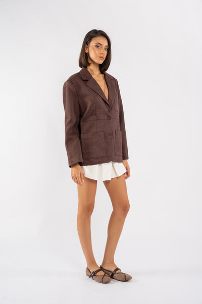 ÉLISE SUEDE BLAZER