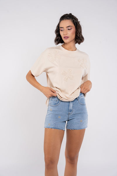 CORA DENIM SHORTS