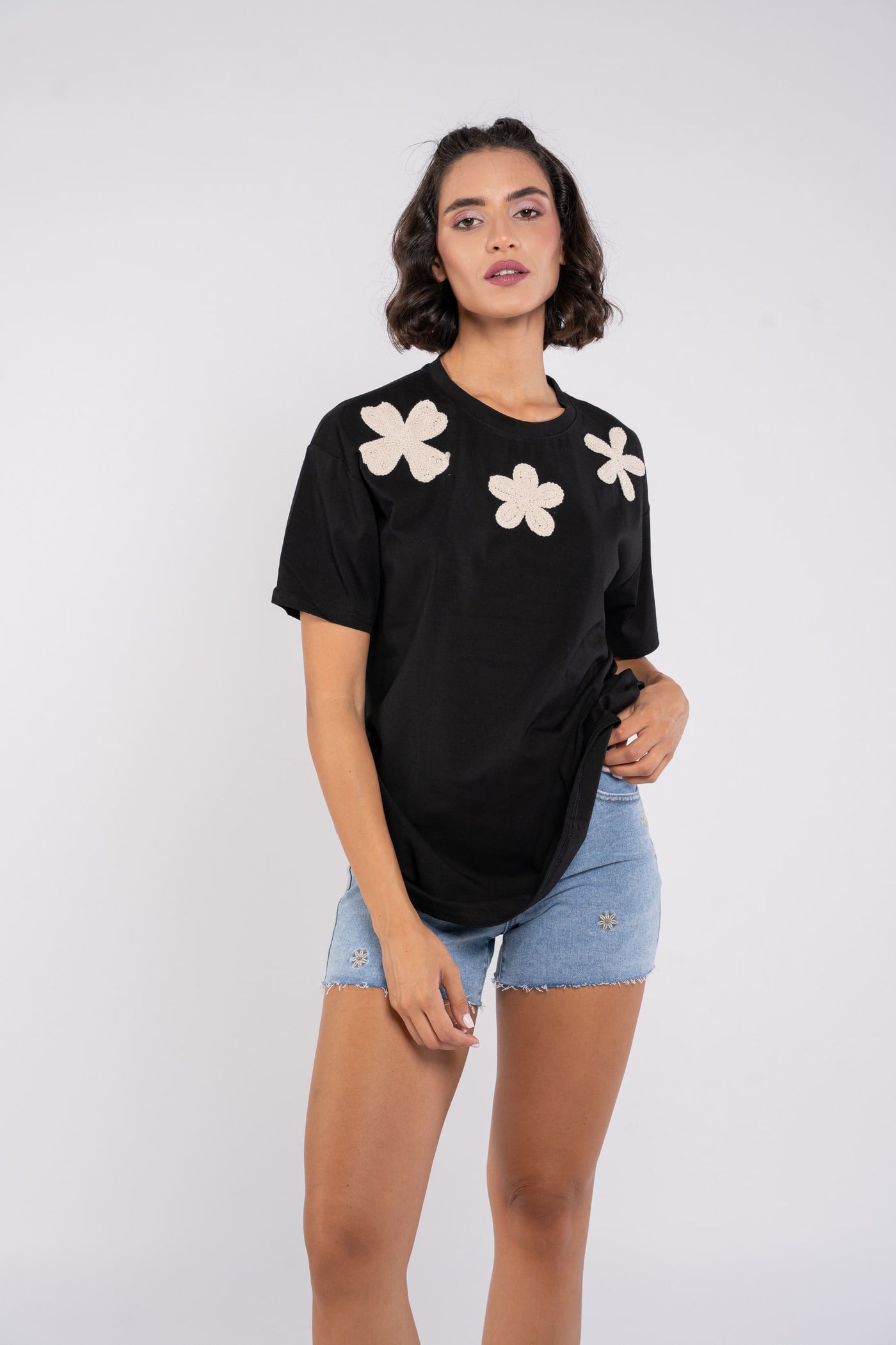 CORA DENIM SHORTS