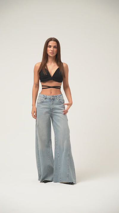 Poppy Wide-Leg Mid-Rise Jeans