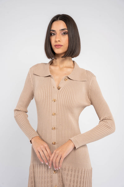 AUBREY RIBBED MIDI DRESS