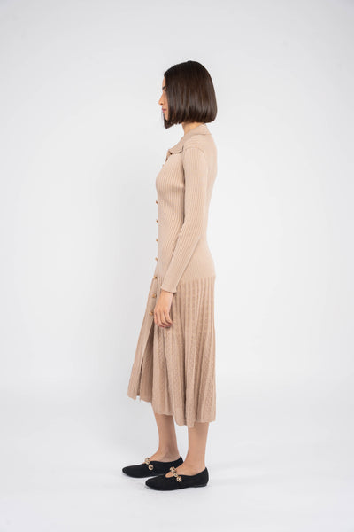 AUBREY RIBBED MIDI DRESS