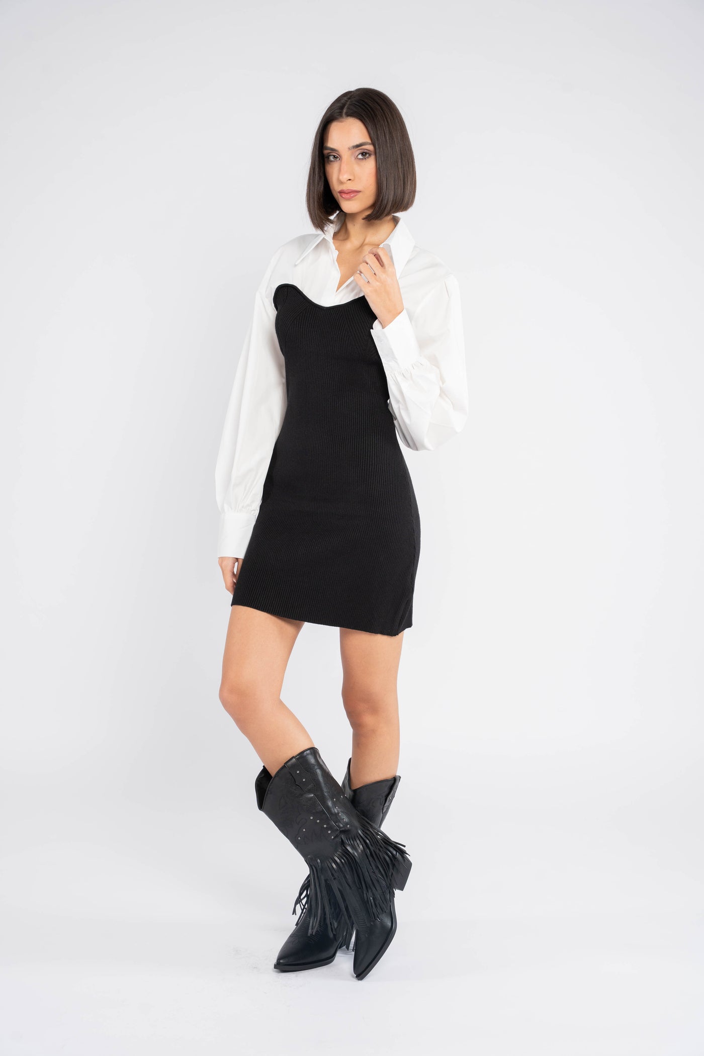 NURIA KNIT MINI DRESS